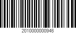 Código de barras (EAN, GTIN, SKU, ISBN): '2010000000946'