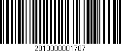 Código de barras (EAN, GTIN, SKU, ISBN): '2010000001707'