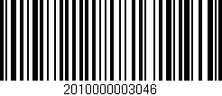 Código de barras (EAN, GTIN, SKU, ISBN): '2010000003046'