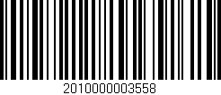 Código de barras (EAN, GTIN, SKU, ISBN): '2010000003558'