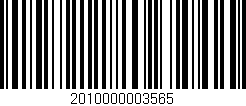 Código de barras (EAN, GTIN, SKU, ISBN): '2010000003565'