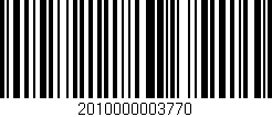 Código de barras (EAN, GTIN, SKU, ISBN): '2010000003770'