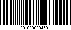 Código de barras (EAN, GTIN, SKU, ISBN): '2010000004531'