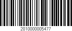 Código de barras (EAN, GTIN, SKU, ISBN): '2010000005477'