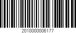 Código de barras (EAN, GTIN, SKU, ISBN): '2010000006177'