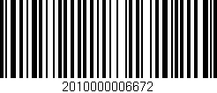 Código de barras (EAN, GTIN, SKU, ISBN): '2010000006672'