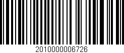 Código de barras (EAN, GTIN, SKU, ISBN): '2010000006726'