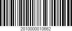 Código de barras (EAN, GTIN, SKU, ISBN): '2010000010662'