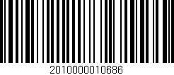 Código de barras (EAN, GTIN, SKU, ISBN): '2010000010686'