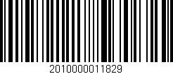 Código de barras (EAN, GTIN, SKU, ISBN): '2010000011829'