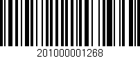 Código de barras (EAN, GTIN, SKU, ISBN): '201000001268'