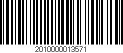 Código de barras (EAN, GTIN, SKU, ISBN): '2010000013571'