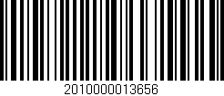 Código de barras (EAN, GTIN, SKU, ISBN): '2010000013656'