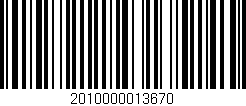 Código de barras (EAN, GTIN, SKU, ISBN): '2010000013670'