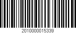 Código de barras (EAN, GTIN, SKU, ISBN): '2010000015339'