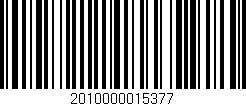 Código de barras (EAN, GTIN, SKU, ISBN): '2010000015377'