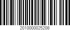 Código de barras (EAN, GTIN, SKU, ISBN): '2010000025208'