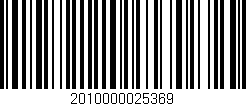 Código de barras (EAN, GTIN, SKU, ISBN): '2010000025369'