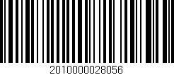 Código de barras (EAN, GTIN, SKU, ISBN): '2010000028056'