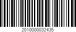 Código de barras (EAN, GTIN, SKU, ISBN): '2010000032435'