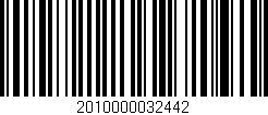 Código de barras (EAN, GTIN, SKU, ISBN): '2010000032442'
