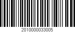 Código de barras (EAN, GTIN, SKU, ISBN): '2010000033005'