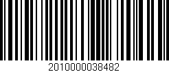 Código de barras (EAN, GTIN, SKU, ISBN): '2010000038482'
