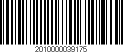 Código de barras (EAN, GTIN, SKU, ISBN): '2010000039175'