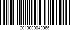 Código de barras (EAN, GTIN, SKU, ISBN): '2010000040966'