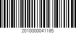 Código de barras (EAN, GTIN, SKU, ISBN): '2010000041185'