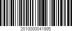 Código de barras (EAN, GTIN, SKU, ISBN): '2010000041895'