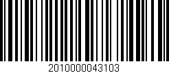 Código de barras (EAN, GTIN, SKU, ISBN): '2010000043103'