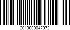 Código de barras (EAN, GTIN, SKU, ISBN): '2010000047972'