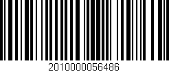 Código de barras (EAN, GTIN, SKU, ISBN): '2010000056486'