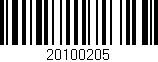 Código de barras (EAN, GTIN, SKU, ISBN): '20100205'