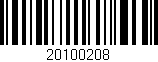 Código de barras (EAN, GTIN, SKU, ISBN): '20100208'