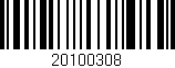 Código de barras (EAN, GTIN, SKU, ISBN): '20100308'