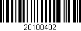 Código de barras (EAN, GTIN, SKU, ISBN): '20100402'