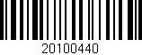 Código de barras (EAN, GTIN, SKU, ISBN): '20100440'