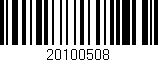 Código de barras (EAN, GTIN, SKU, ISBN): '20100508'