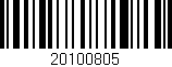 Código de barras (EAN, GTIN, SKU, ISBN): '20100805'