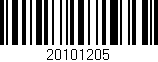 Código de barras (EAN, GTIN, SKU, ISBN): '20101205'