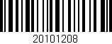 Código de barras (EAN, GTIN, SKU, ISBN): '20101208'