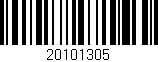 Código de barras (EAN, GTIN, SKU, ISBN): '20101305'