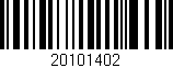 Código de barras (EAN, GTIN, SKU, ISBN): '20101402'