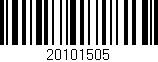 Código de barras (EAN, GTIN, SKU, ISBN): '20101505'