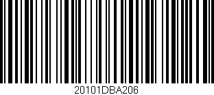 Código de barras (EAN, GTIN, SKU, ISBN): '20101DBA206'
