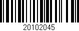 Código de barras (EAN, GTIN, SKU, ISBN): '20102045'