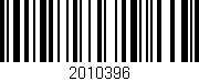 Código de barras (EAN, GTIN, SKU, ISBN): '2010396'
