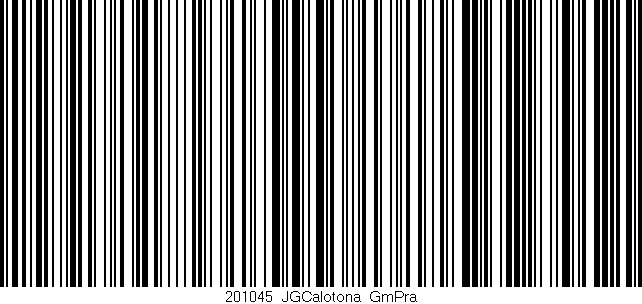 Código de barras (EAN, GTIN, SKU, ISBN): '201045_JGCalotona_GmPra'